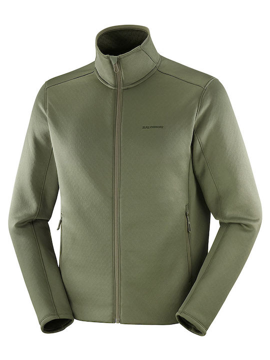 Ανδρική Ζακέτα Fleece Χακί