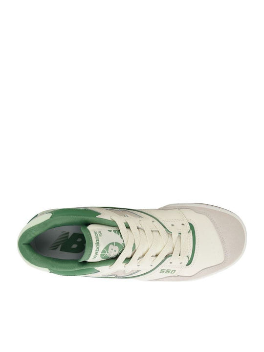 550 Women's White-Green Sneakers