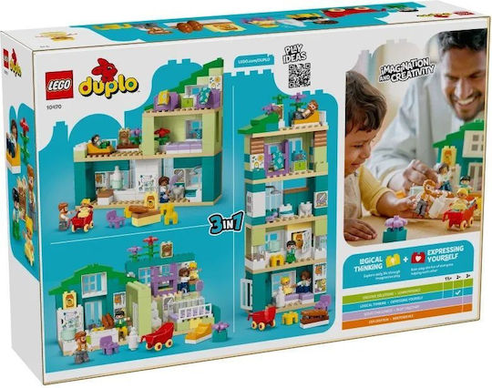 LEGO Duplo 3 in 1 Modern Family House with Figures for 2+ Years 166 Pieces