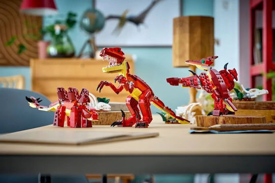 LEGO Creator 3-in-1 Свиреп Динозавър за 8+ Години 283 Бройки