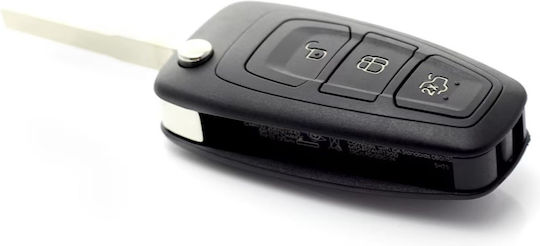 Калъф За Ключ Тип Нож Форд 3 Бутона Съвместим С Mondeo Focus S-max Galaxy C-max Transit Connect Модели 2010-2018
