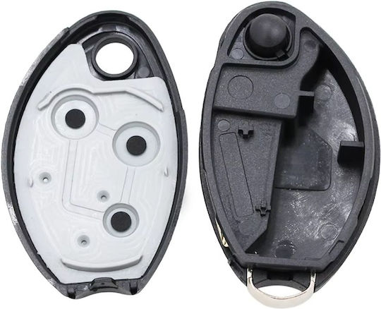 Husă Cheie Auto Compatibilă Citroen C2 C3 C4 C5 C6 C8 Xsara Berlingo Sega Picasso 3 Butoane Lamă Sx9 Neșlefuită