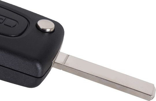 Husă Pentru Chei Auto Compatibilă Peugeot Citroen 207 307 407 C2 C3 C4 C5 C6 C8 2 Butoane Va2