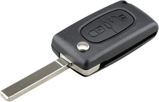 Husă Pentru Chei Auto Compatibilă Peugeot Citroen 207 307 407 C2 C3 C4 C5 C6 C8 2 Butoane Va2