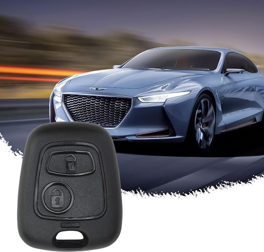 Husă Pentru Chei Auto 2 Butoane Compatibilă Toyota Aygo Peugeot 107 Citroen C1