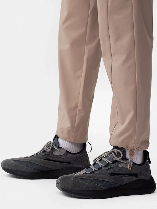 Hose in Tapered Schnitt Beige