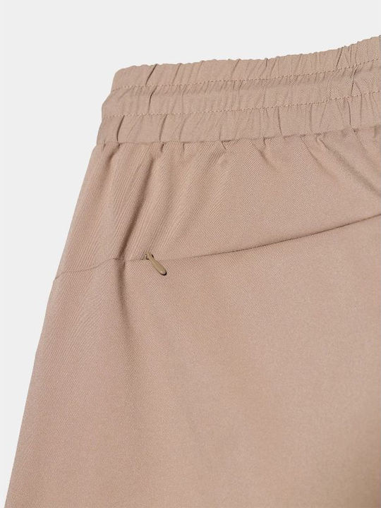 Hose in Tapered Schnitt Beige