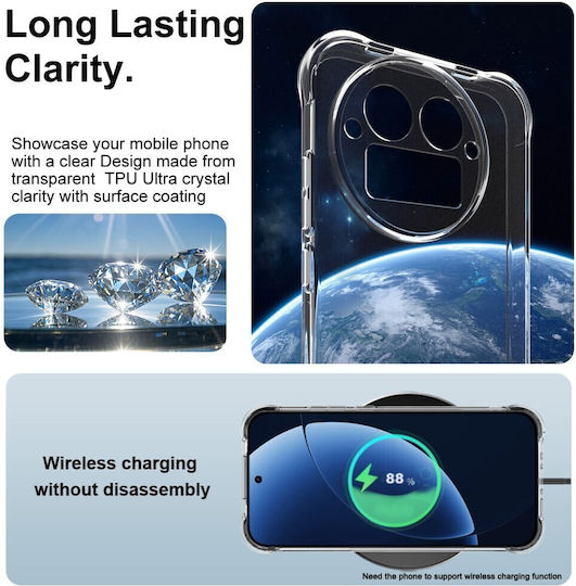 Imak Back Cover Silicone Transparent (Realme GT 8 Pro)