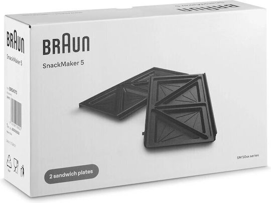 Комплект Тави Braun За Уред За Приготвяне На Сандвичи 5 Плочи За Сандвичи Brsk010 As00006838