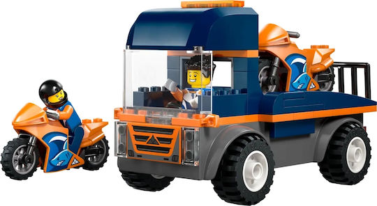 LEGO City Мотоциклетен Транспортьор за 4+ Години 88 Бройки