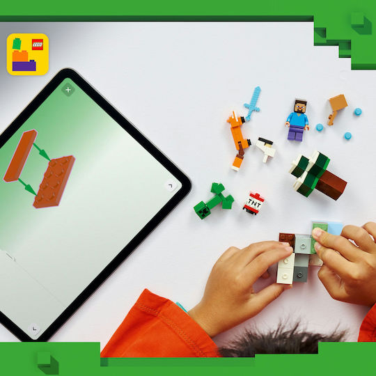LEGO Minecraft Steve's Taiga Adventure for Ages 6+ 79 Pieces