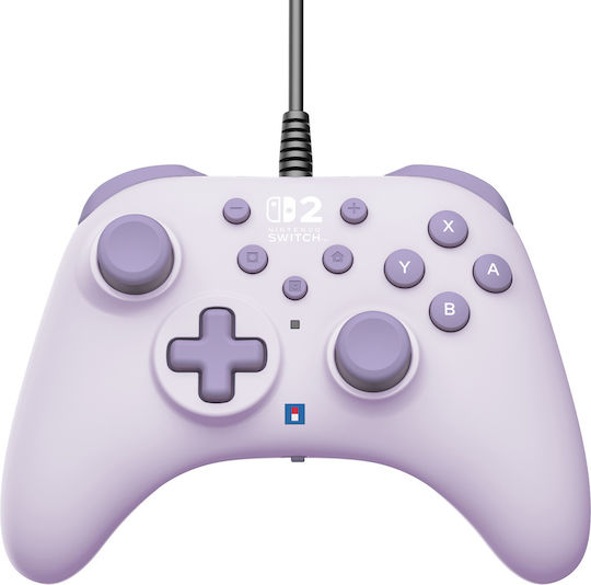 Hori Horipad Turbo Ενσύρματο για Switch 2 Cozy Lavanda