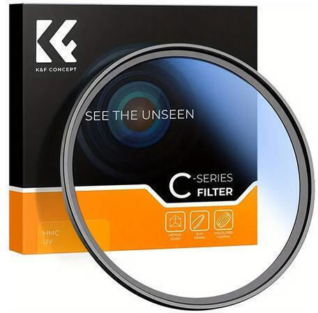 K&F Concept Multi-coated Филтър Цветен / UV с диаметър 39мм за фотоапаратни обективи