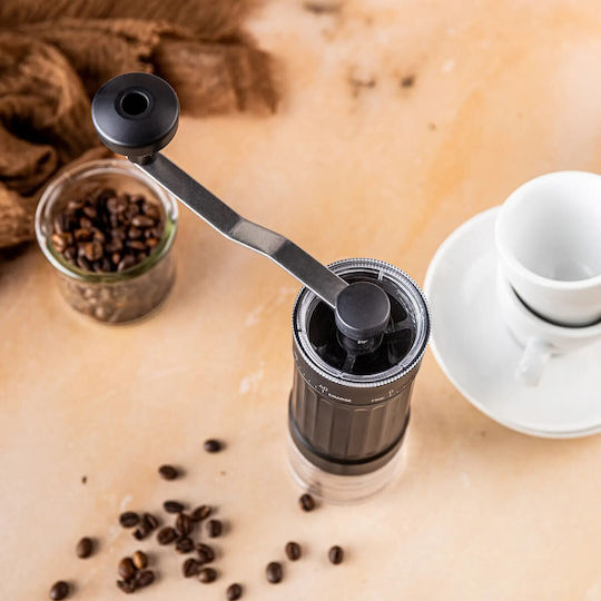 Manual Coffee Grinder Kinghoff Kh 2002 30 G Ceramic Mechanism Gradual Fineness Adjustment Black