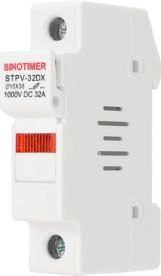 Suport Siguranță Dc Sinotimer Stvp-32dx Lampă 32a 1000v Dc Cartuș 10x38 Mm Sisteme Fotovoltaice