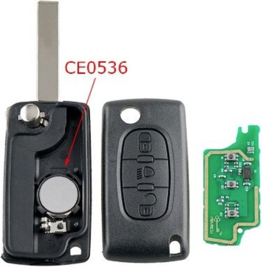Κλειδί Αυτοκινήτου για Citroen C2 / C3 / C4 / C5 / C6 / Berlingo / Xsara Picasso