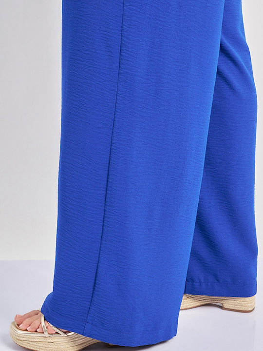 Femei Din material textil Pantaloni cu elastic Albastră