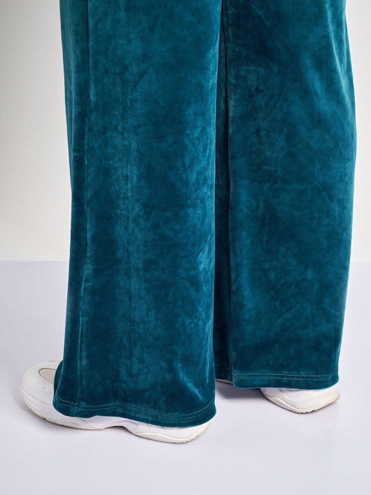 Femei Din material textil Pantaloni Albastră