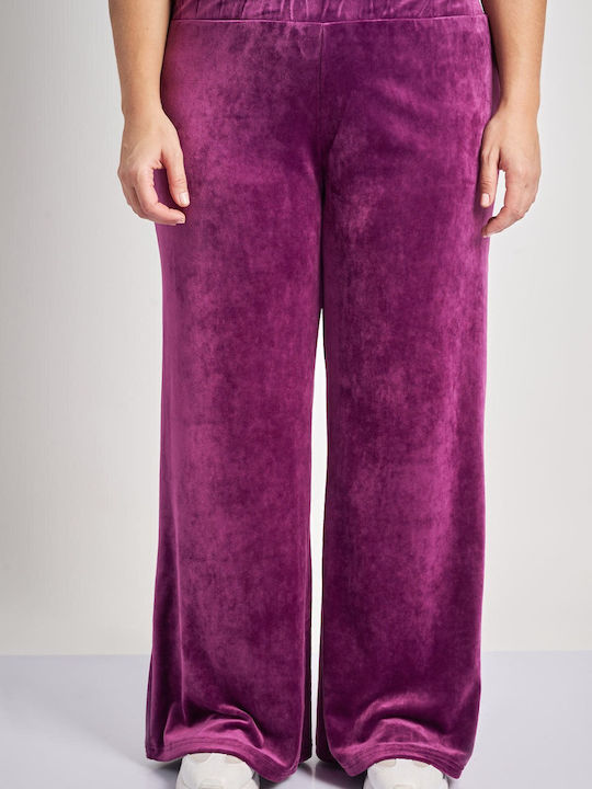 Femei Din material textil Pantaloni Violet