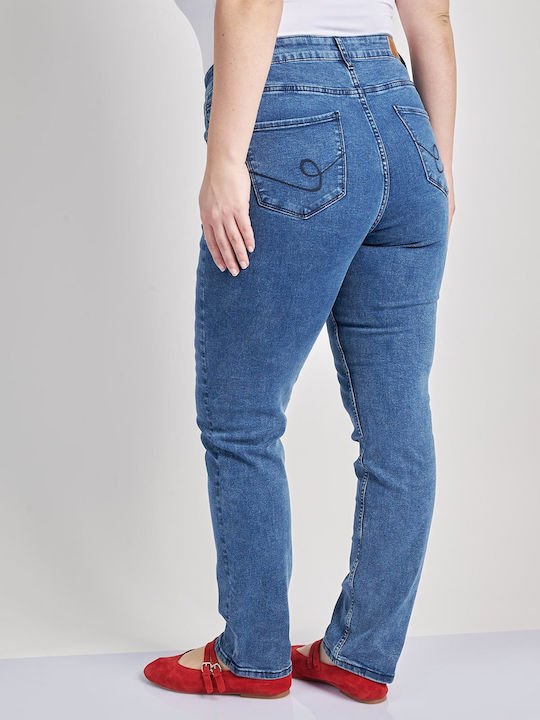 Blugi de damă cu croială slim Blue