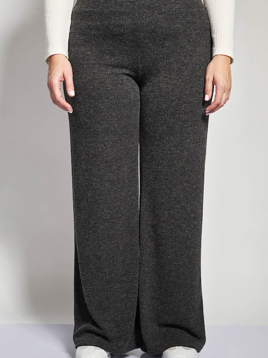 Femei Talie înaltă Din material textil Pantaloni Gri