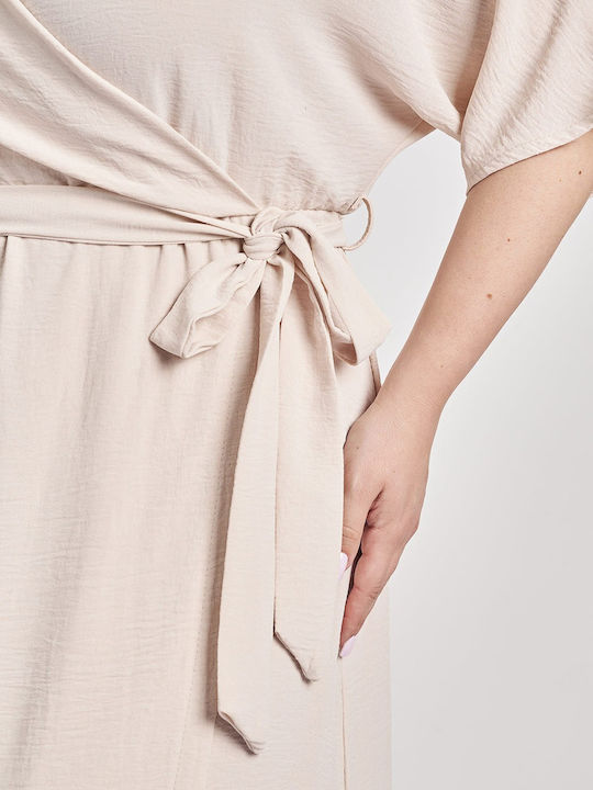 Rochii De Vară Pentru Femei Midi Rochie Wrap-Around Washed