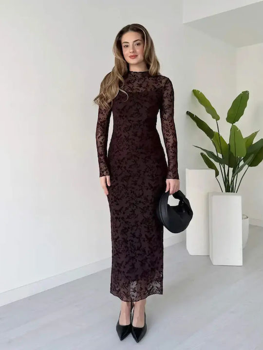 Maxi Abendkleid Brown