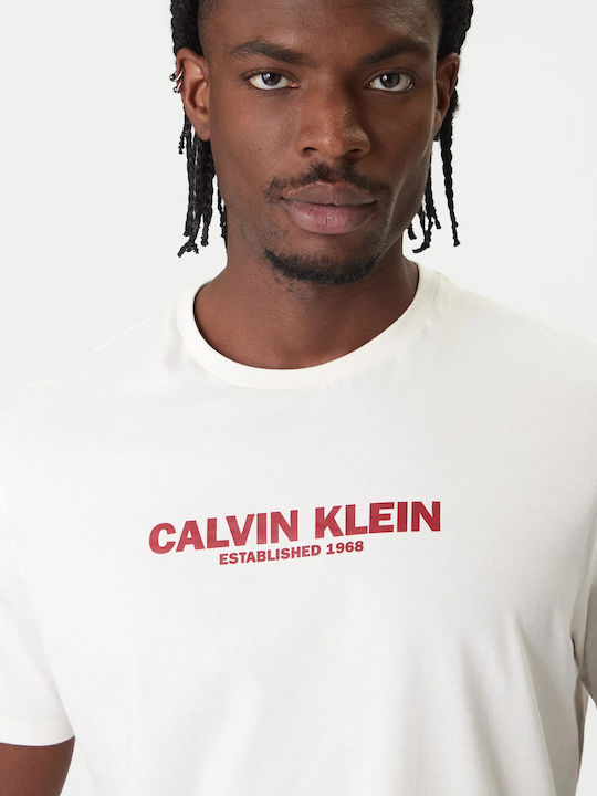 T-shirt White Greige