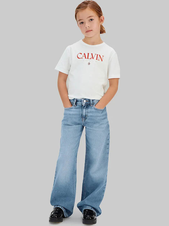 Calvin Klein Blugi Pentru Copii Pantalon Albastru Calvin Klein Blugi Pentru Copii Pantalon Albastru