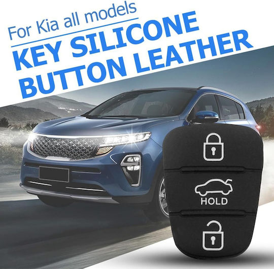 Membrană Cauciucată Cheie 3 Butoane Compatibil Hyundai I10 I20 I30 Ix35 Kia Ceed Rio Sportage Venga Înlocuire Pad Telecomandă