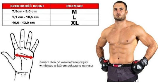 DBX Bushido Mănuși MMA Piele Albe