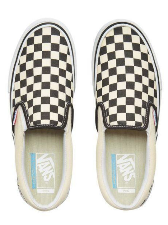 Checkerboard Πάνινα Ανδρικά Slip-On Λευκά
