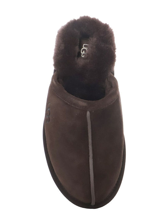 Scuff Зимни мъжки чехли Кафяв