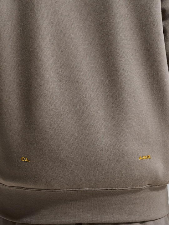 Nocta Fleece Sweatshirt mit Kapuze Grau