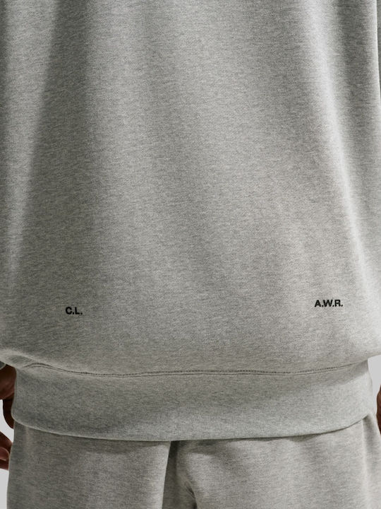 Hoodie Φούτερ με Κουκούλα Γκρι