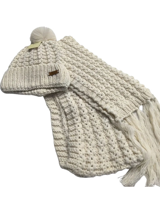 Beanie Frauen Beanie Gestrickt in Beige Farbe