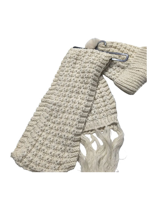 Beanie Frauen Beanie Gestrickt in Beige Farbe