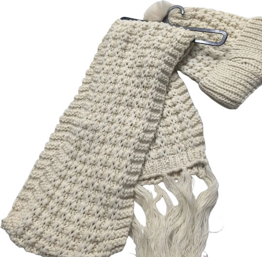 Beanie Beanie Knitted in Beige color