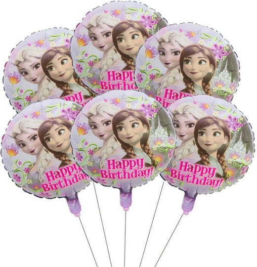Σετ 5 Μπαλόνια Γενεθλίων Disney Princess Latex Πολύχρωμα 45εκ.