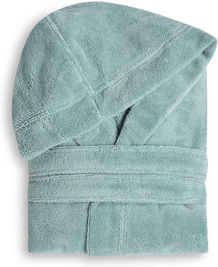 Cannon Kids Hooded Bathrobe Dark Petrol