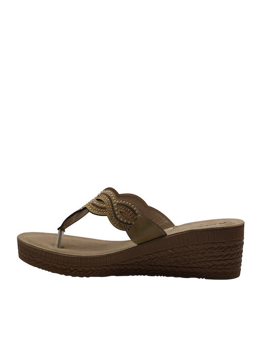 Anatomische Damenplattformen Beige