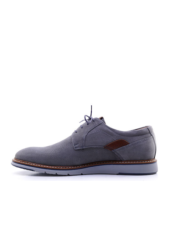 Men's Leather Casual Shoes Gray