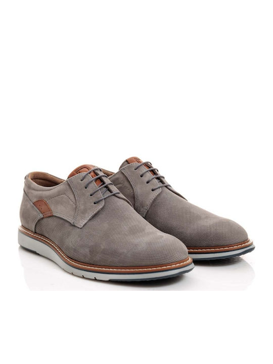 Men's Leather Casual Shoes Gray