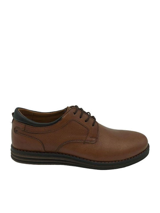 Men's Leather Casual Shoes Taba/Black