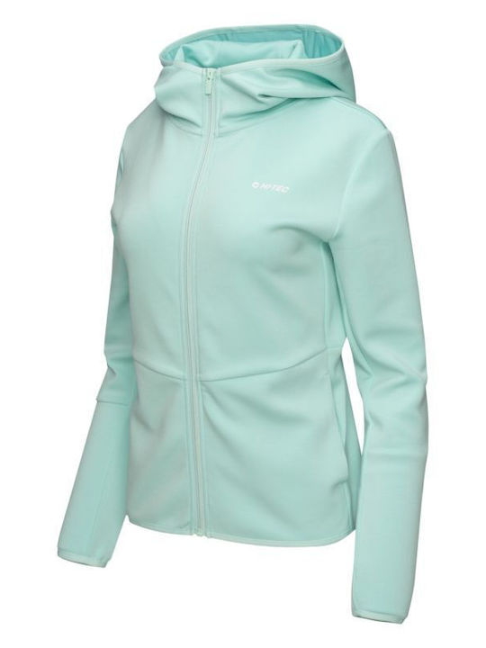 Women's Sweatshirt Jacket Turquoise