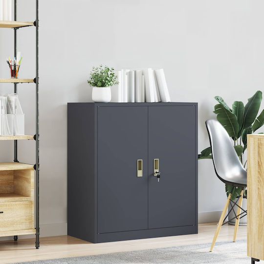 Metallisches Büroaufbewahrungsschublade und -schrank Anthrazit 80x40x90cm