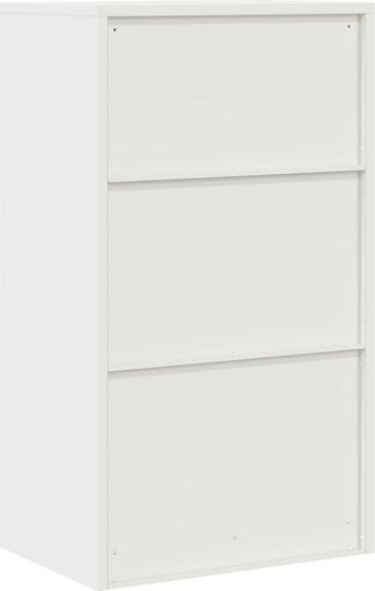 Ντουλάπι Γραφείου Μεταλλικό Λευκό 60x40x105cm