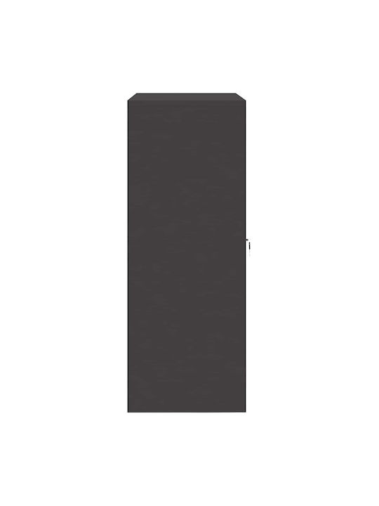 Cabinet de Birou Metalic Negru 90x40x105cm