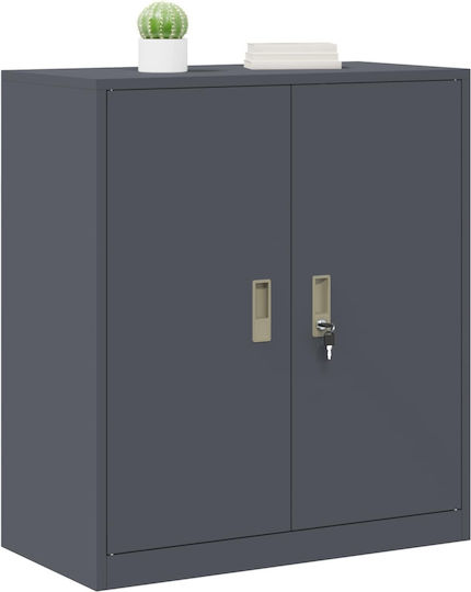 Metallisches Büroaufbewahrungsschublade und -schrank Anthrazit 80x40x90cm
