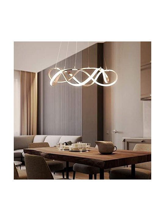 Adjustable Pendant Light Gold 55x55cm